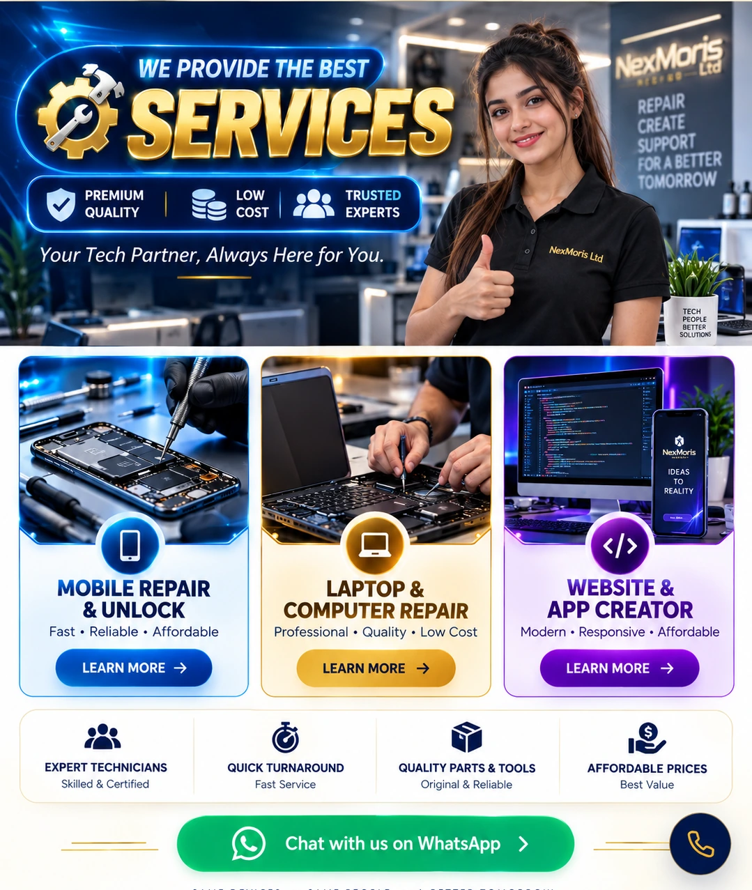 NexMoris Ltd premium repair and digital services