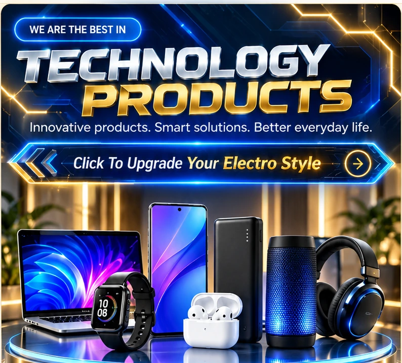 Smartwatch, smartphone, power bank, wireless earbuds and Bluetooth speaker